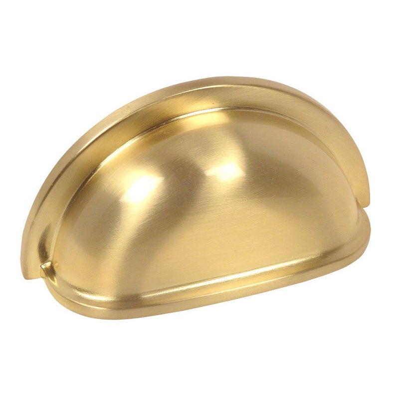 10 Pack - Cosmas 4310BB Gold color Cabinet Hardware Bin Cup Drawer Handle Pull - 3" Inch (76mm) Hole Centers